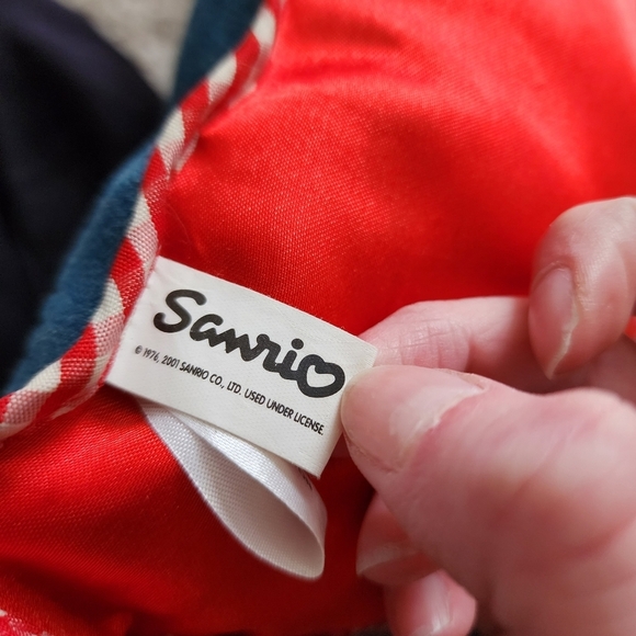 SANRIO x HELLO KITTY x VINTAGE Denim Lady Bug Pillow, Note Door Hanger & Pen - Picture 5 of 7